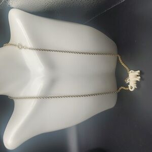 N2725 14k gf‎ elephant tribal necklace